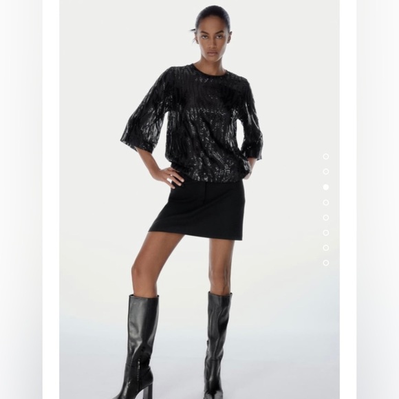 NEW Zara sequin top - Picture 3 of 8